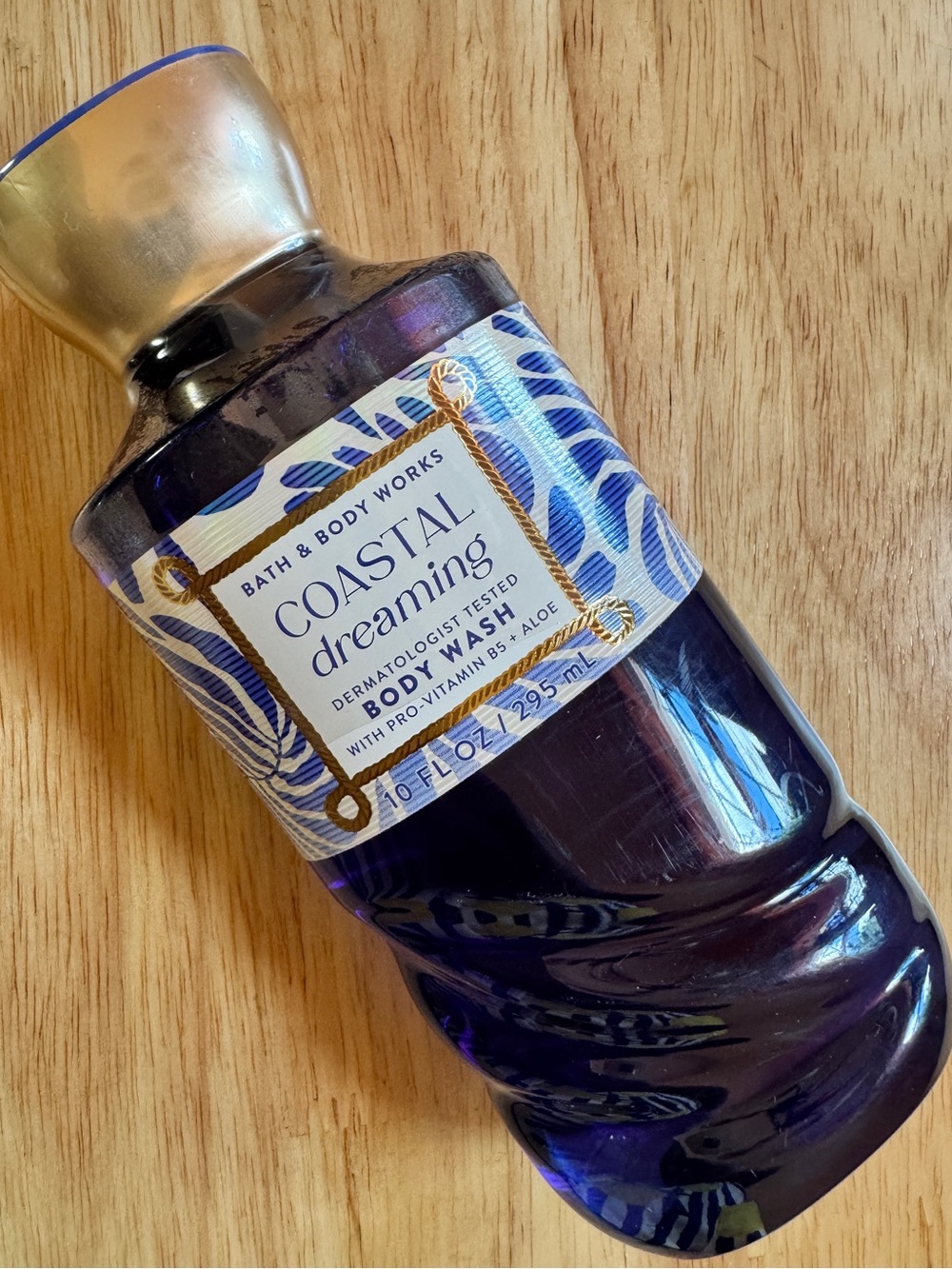 Bath & Body Works Coastal Dreaming Body Wash - Purple & Gold Accents